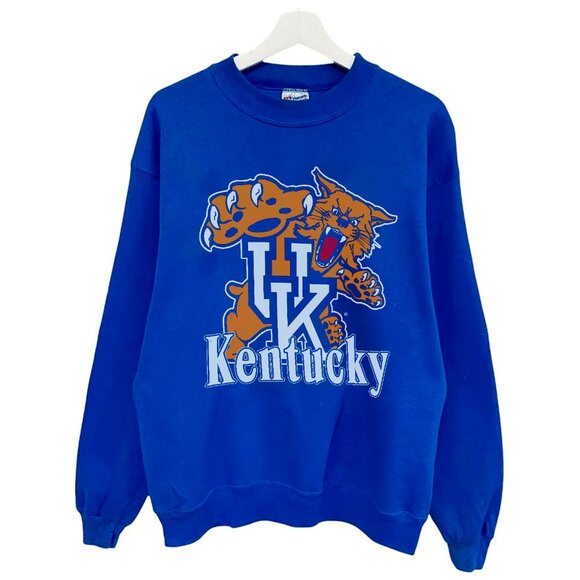 Vintage 90s NCAA University of Kentucky Wildcats Football Sweatshirt, NCAA Shirt - Picture 1 of 2